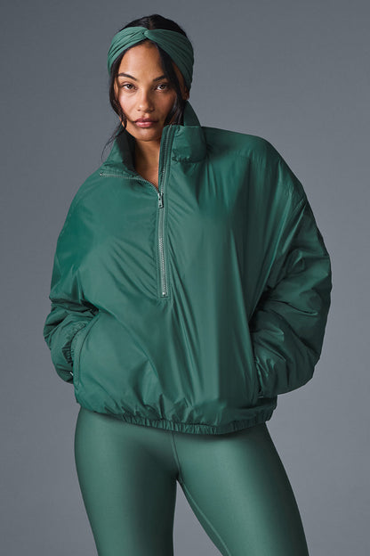 Latitude Light Weight 1/2 Zip Crew Sweatshirt Zip Jacket — Winter Ivy
