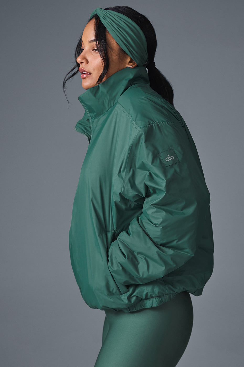 Latitude Light Weight 1/2 Zip Crew Sweatshirt Zip Jacket — Winter Ivy