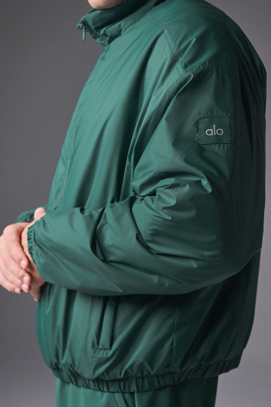 Latitude Light Weight 1/2 Zip Crew Sweatshirt Zip Jacket — Winter Ivy