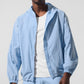 Vantage Nylon Ripstop Track Zip Jacket — Seashell Blue
