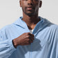 Vantage Nylon Ripstop Track Zip Jacket — Seashell Blue