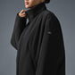 Stretch Woven Notable Zip Jacket — Black