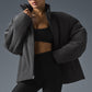 Stretch Woven Notable Zip Jacket — Anthracite
