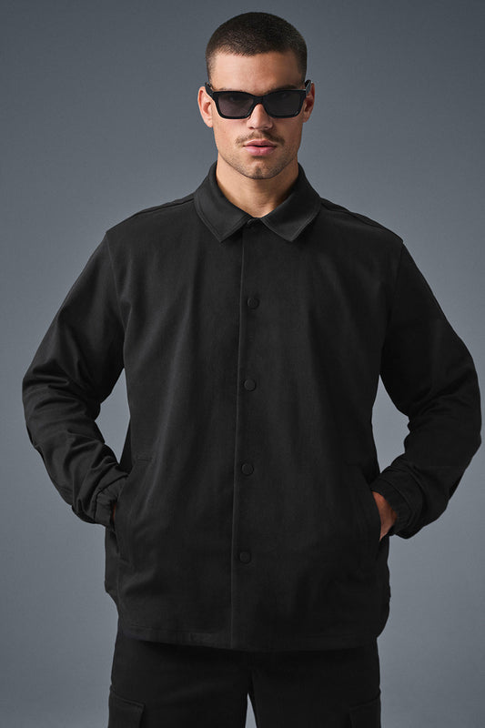 Edition Sueded Zip Jacket — Black