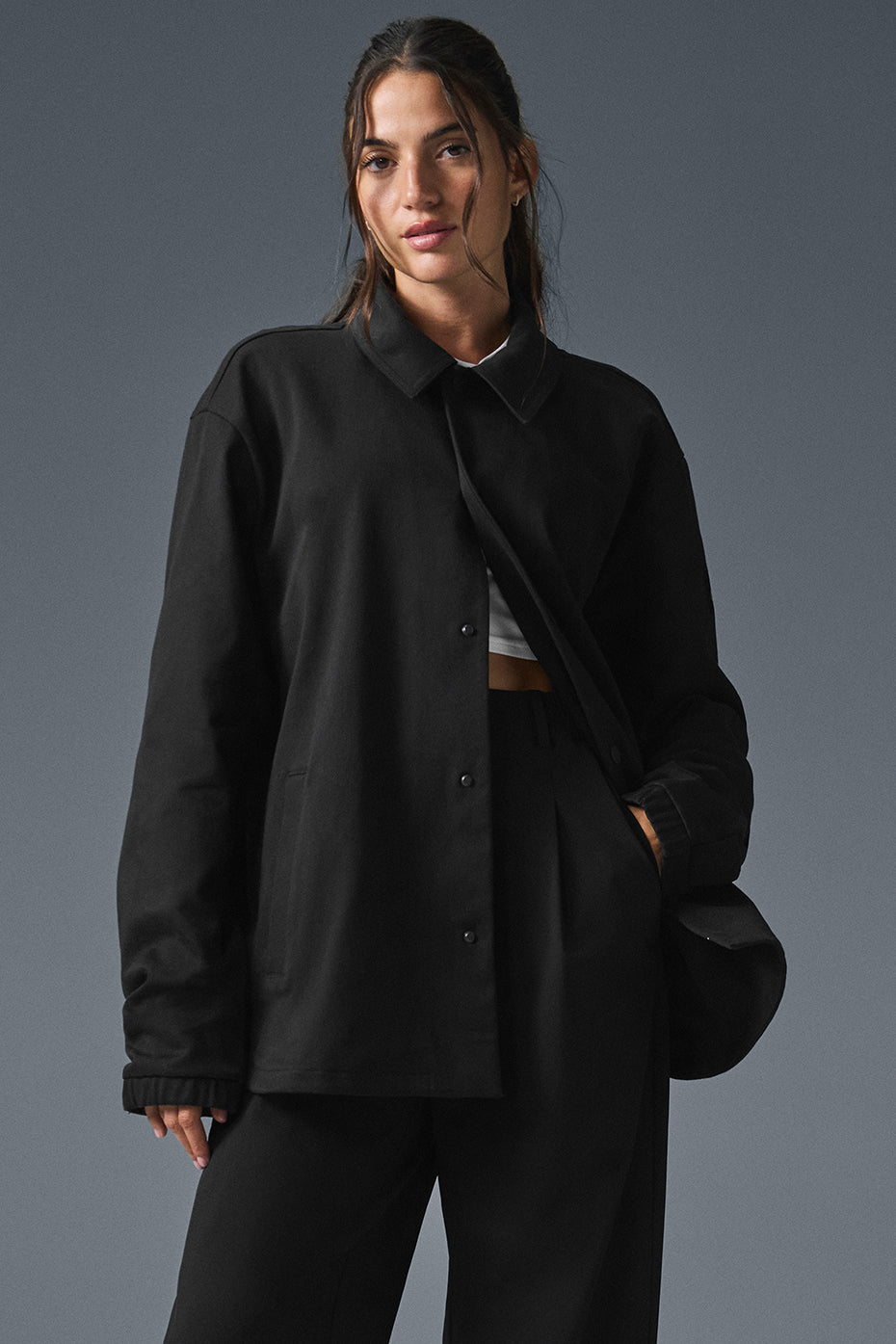 Edition Sueded Zip Jacket — Black