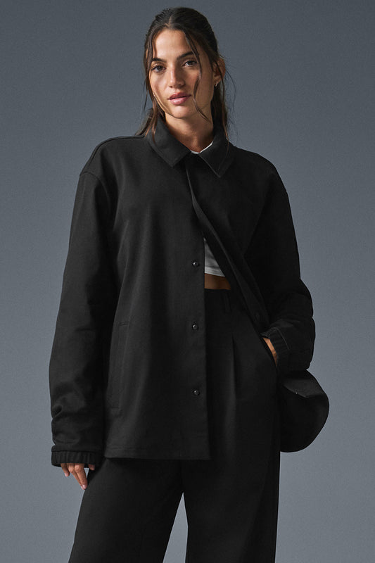 Edition Sueded Zip Jacket — Black