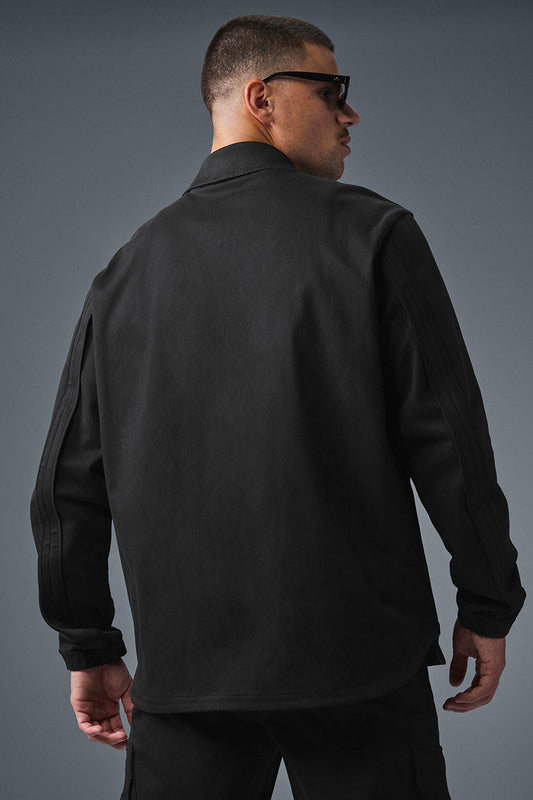 Edition Sueded Zip Jacket — Black