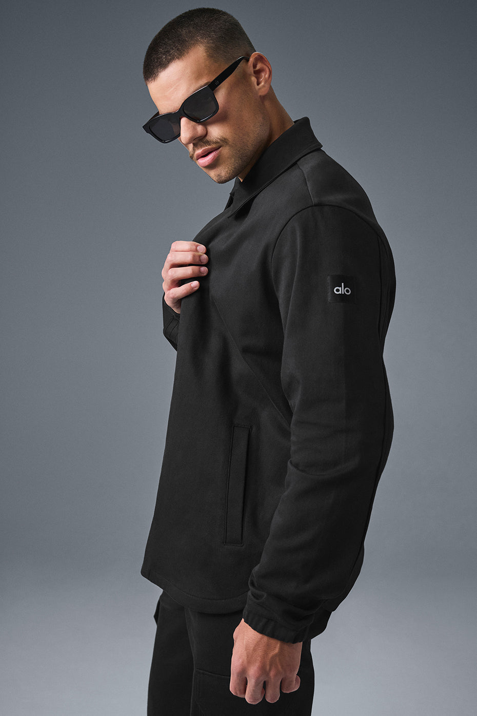 Edition Sueded Zip Jacket — Black