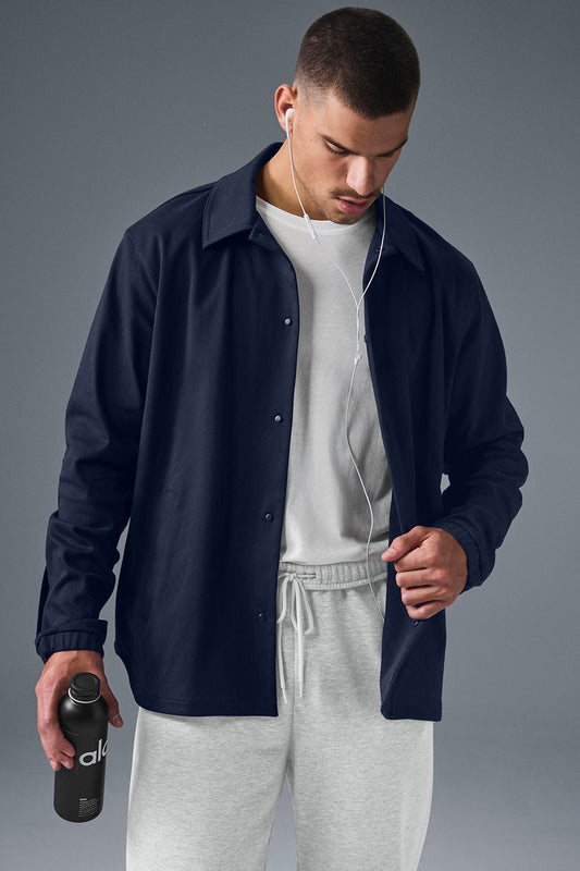 Edition Sueded Zip Jacket — Navy