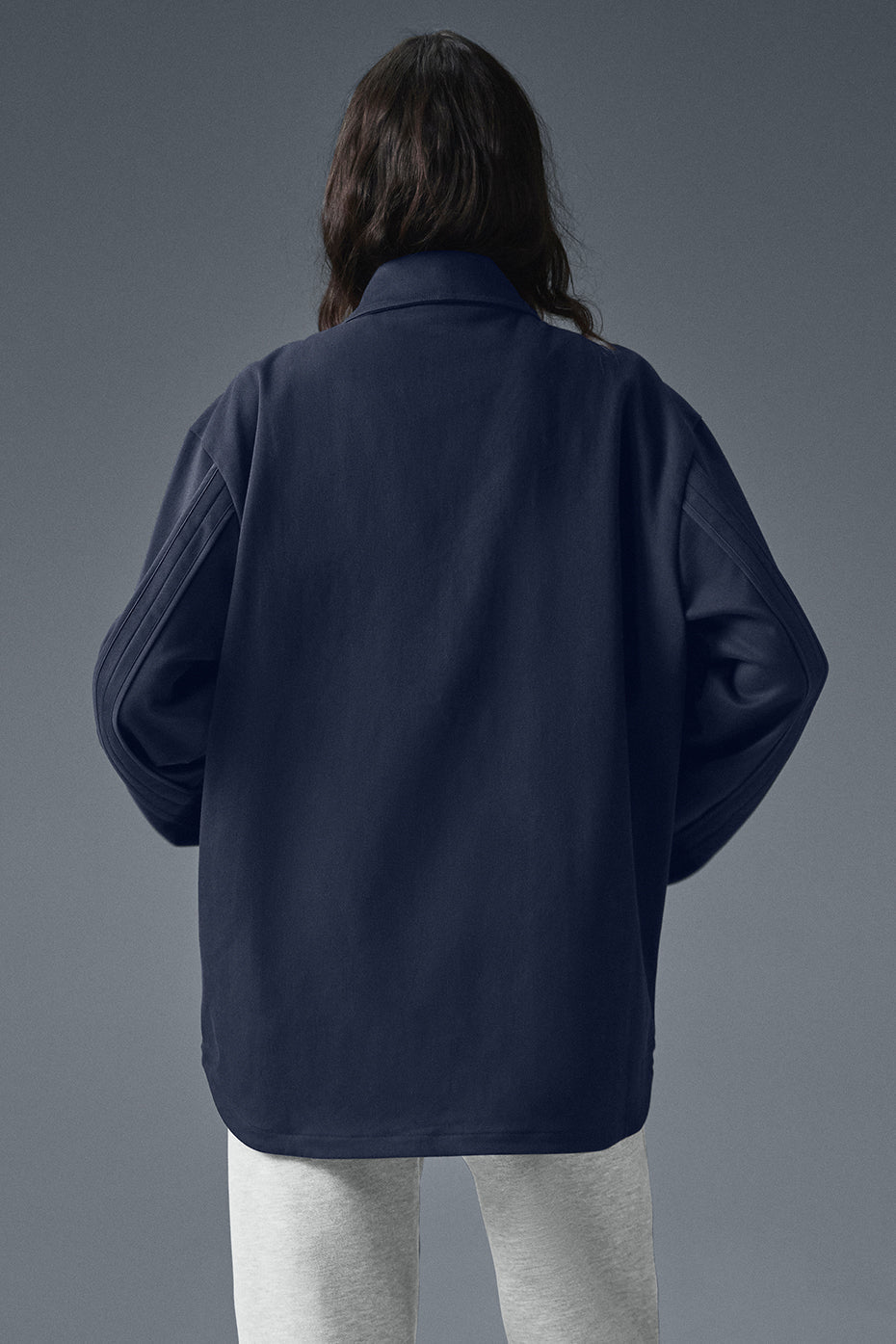 Edition Sueded Zip Jacket — Navy