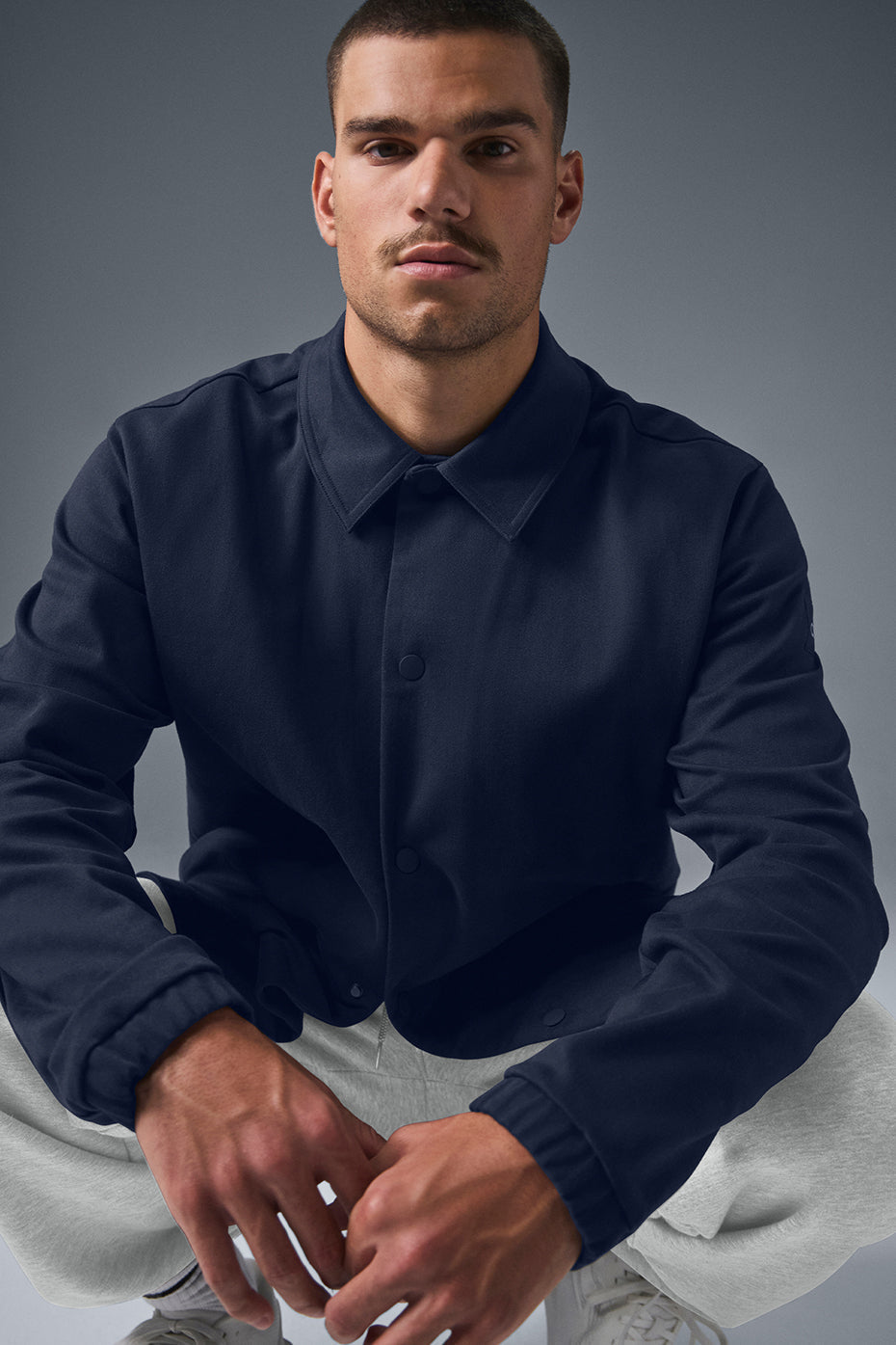 Edition Sueded Zip Jacket — Navy