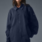 Edition Sueded Zip Jacket — Navy
