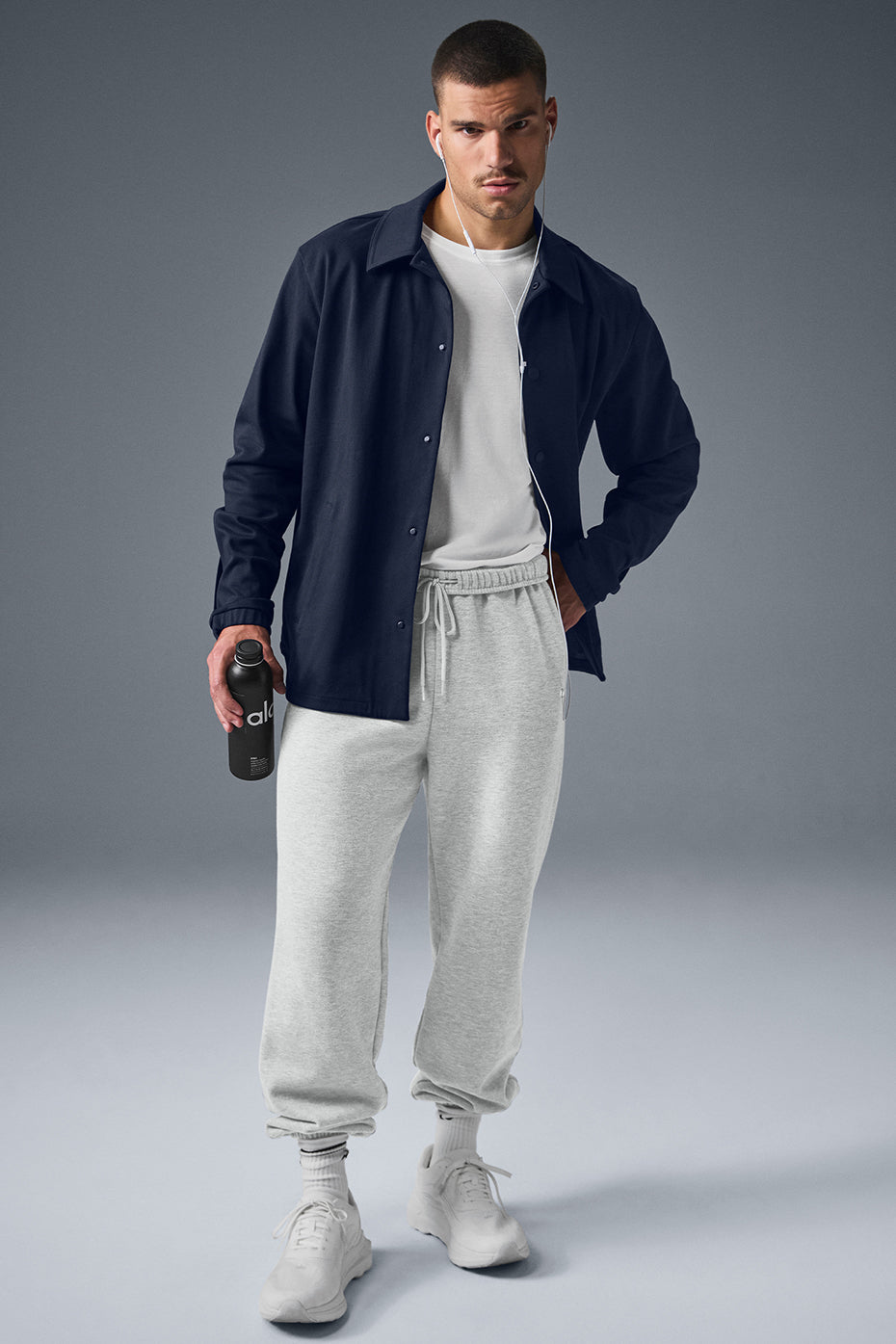 Edition Sueded Zip Jacket — Navy