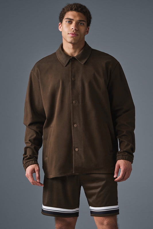 Edition Sueded Zip Jacket — Espresso