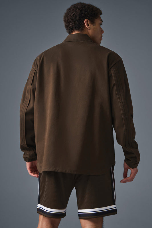 Edition Sueded Zip Jacket — Espresso
