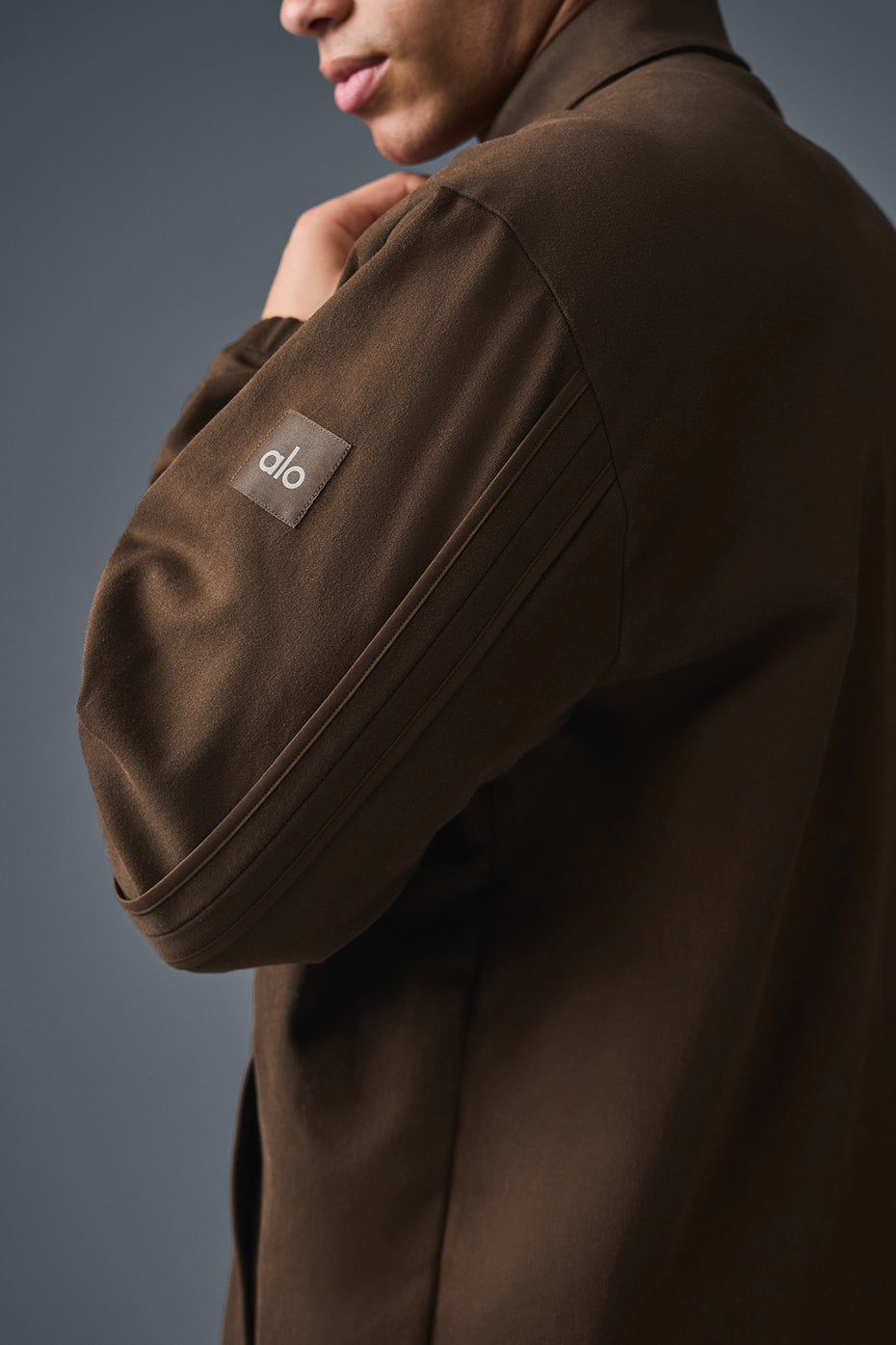 Edition Sueded Zip Jacket — Espresso