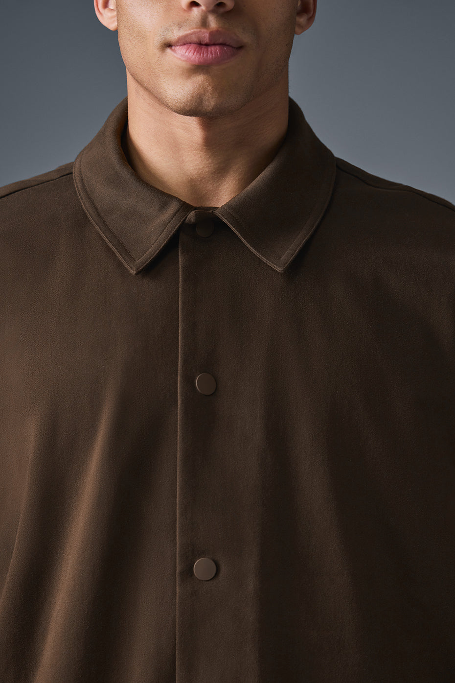 Edition Sueded Zip Jacket — Espresso
