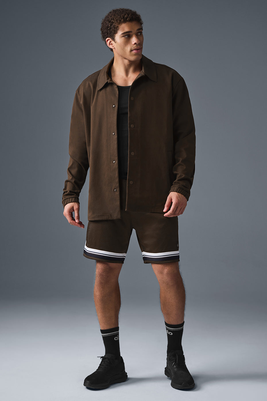 Edition Sueded Zip Jacket — Espresso