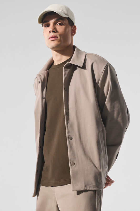 Edition Sueded Zip Jacket — Gravel