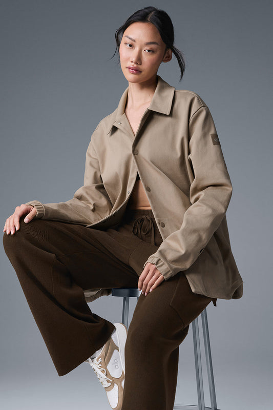 Edition Sueded Zip Jacket — Gravel