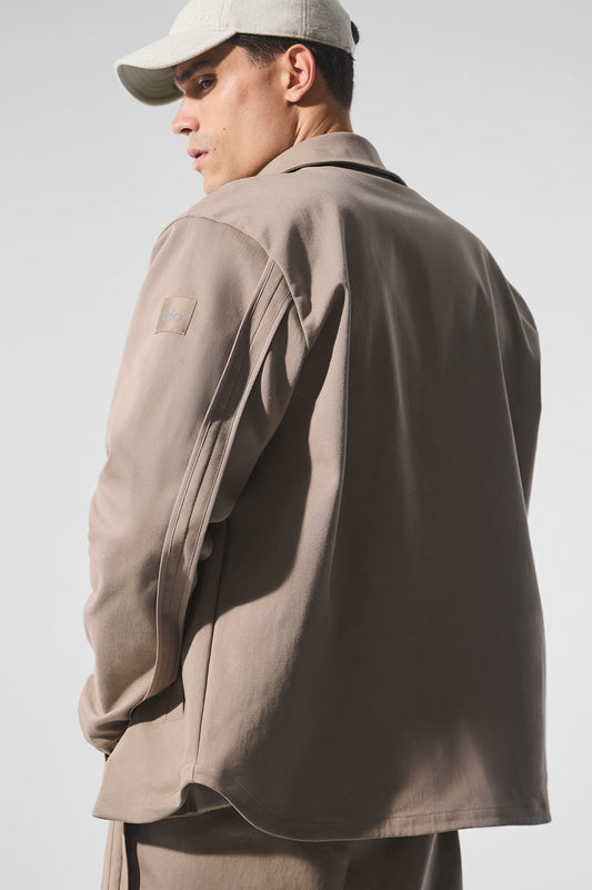 Edition Sueded Zip Jacket — Gravel