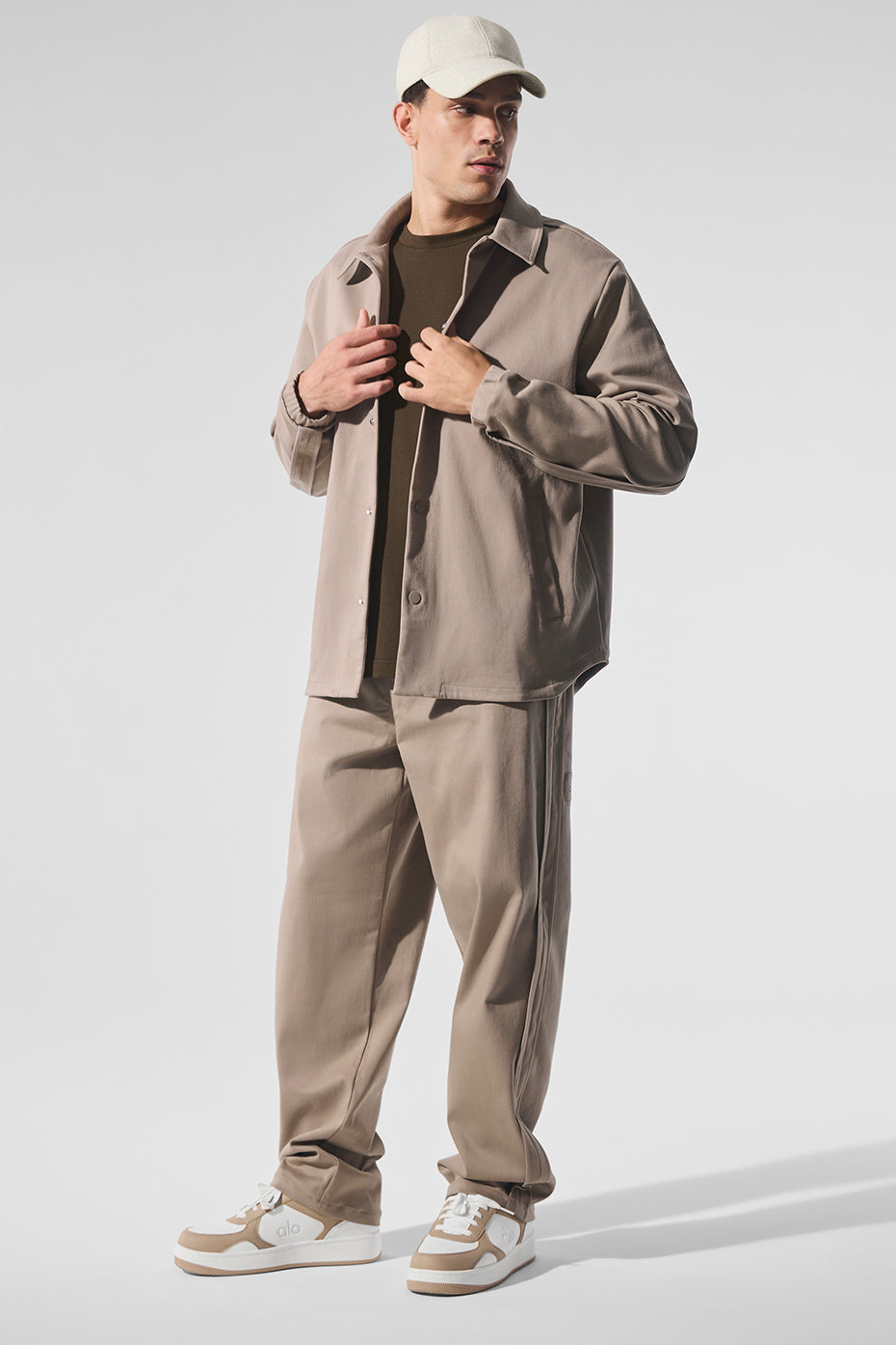 Edition Sueded Zip Jacket — Gravel