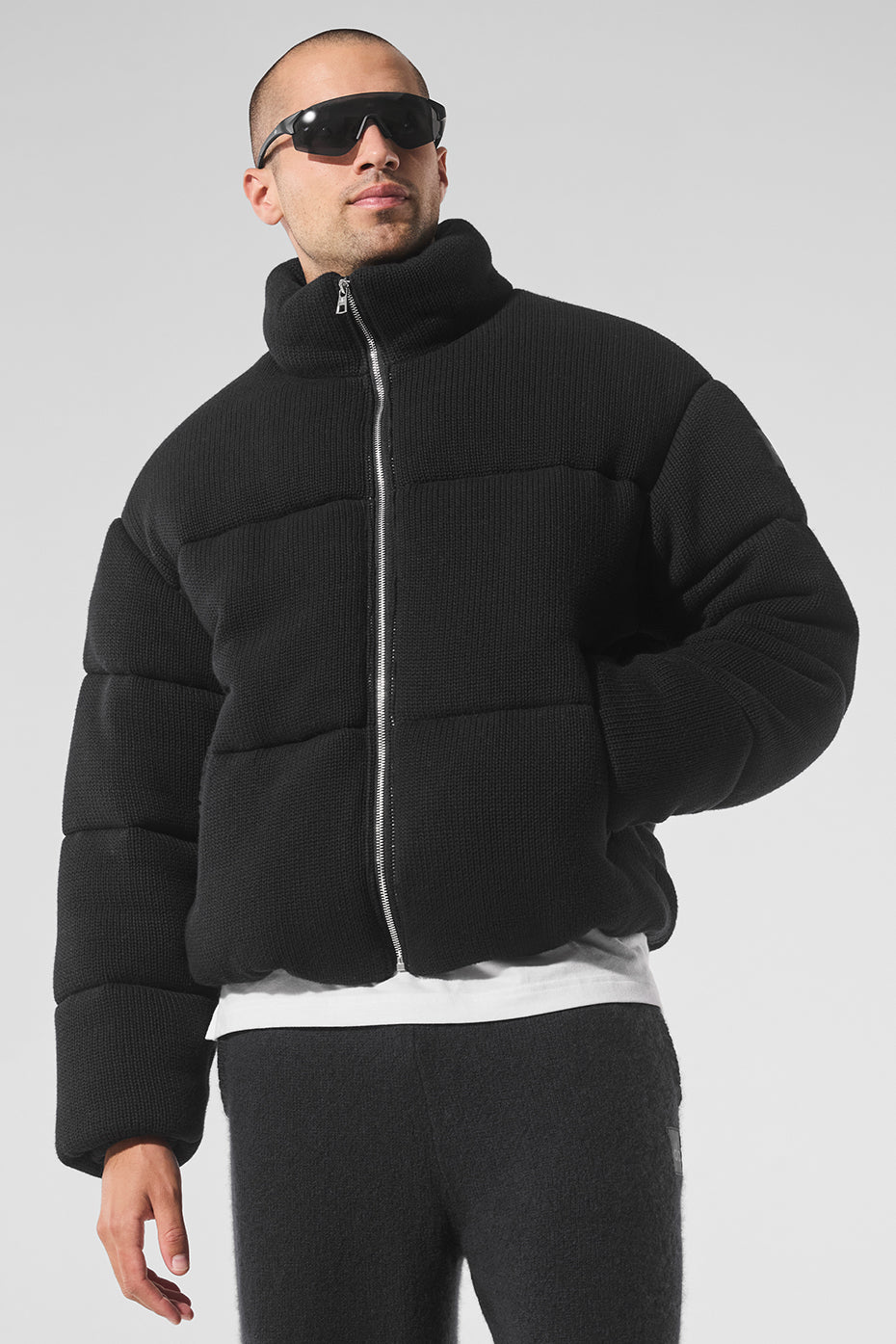 Stage Sweater Puffer — Black