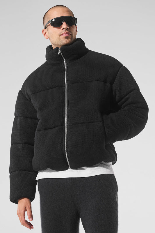Stage Sweater Puffer — Black