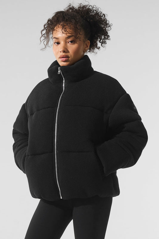 Stage Sweater Puffer — Black