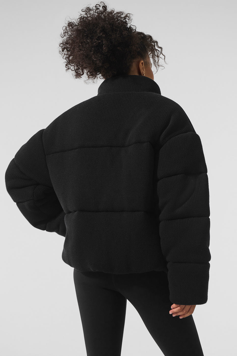 Stage Sweater Puffer — Black