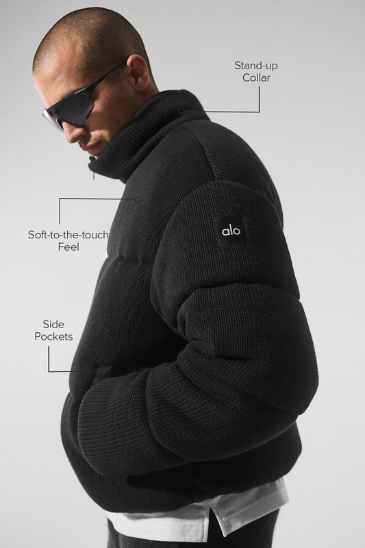 Stage Sweater Puffer — Black