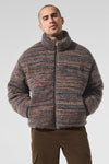 Stage Sweater Puffer — Brown Multi