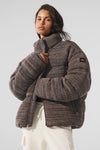Stage Sweater Puffer — Brown Multi