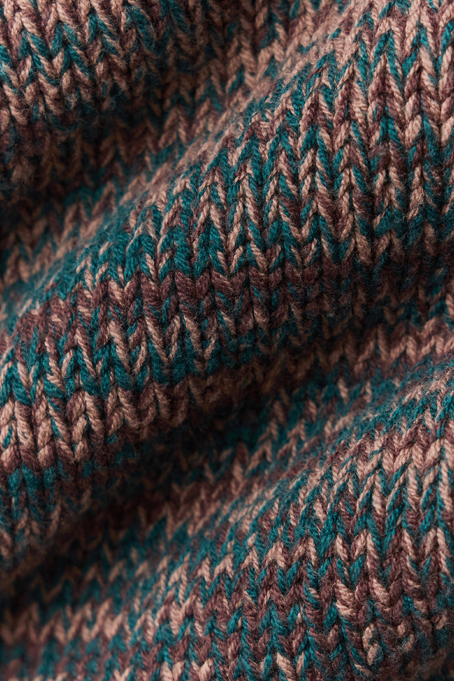 Stage Sweater Puffer — Brown Multi