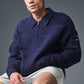 Heritage Full Zip Sweater — Navy Multi