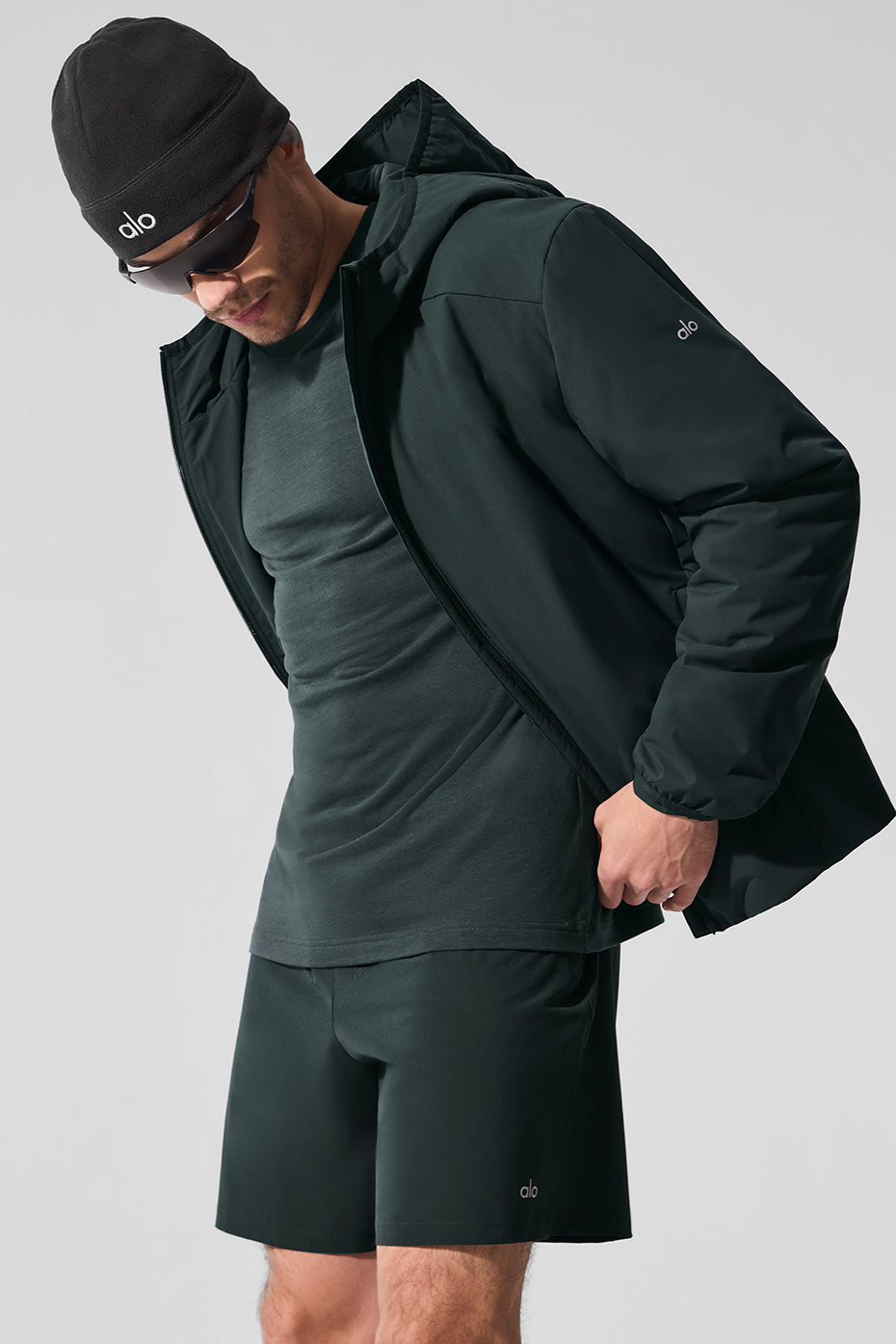 Elemental Full — Zip Zip Jacket — Charcoal Green