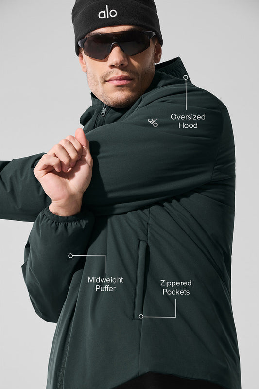 Elemental Full — Zip Zip Jacket — Charcoal Green