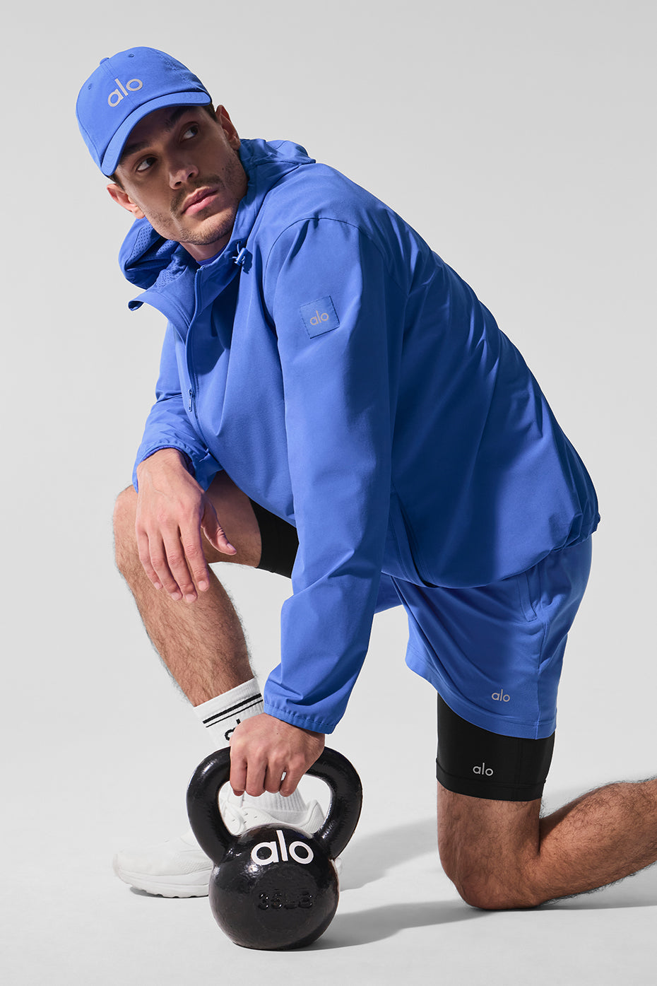 Performance On — The — Go Zip Jacket — Marathon Blue