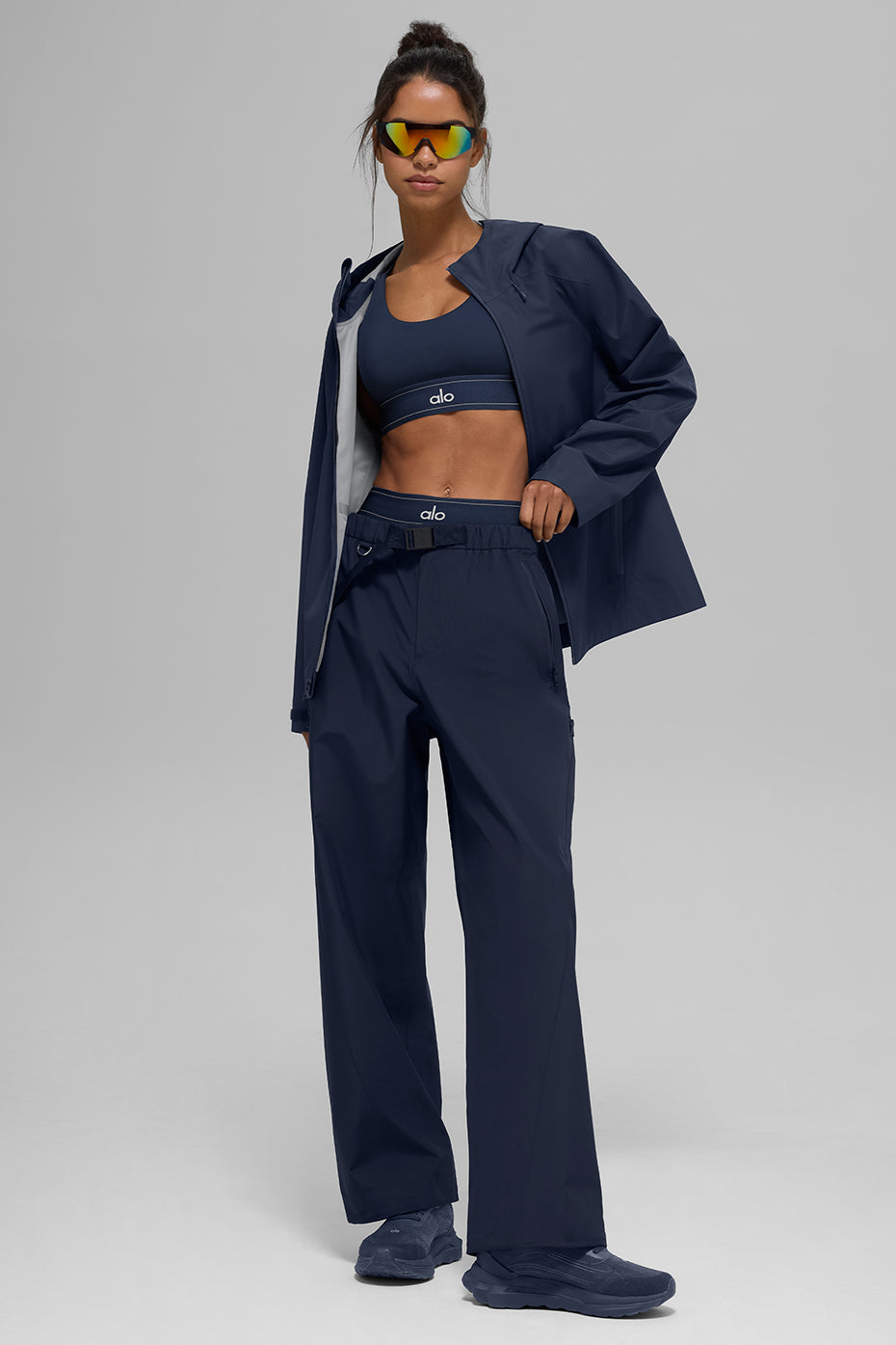 Alpha Shell Zip Jacket — Navy