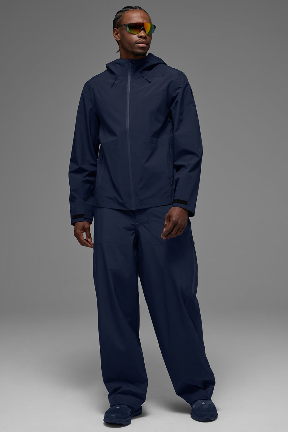 Alpha Shell Zip Jacket — Navy