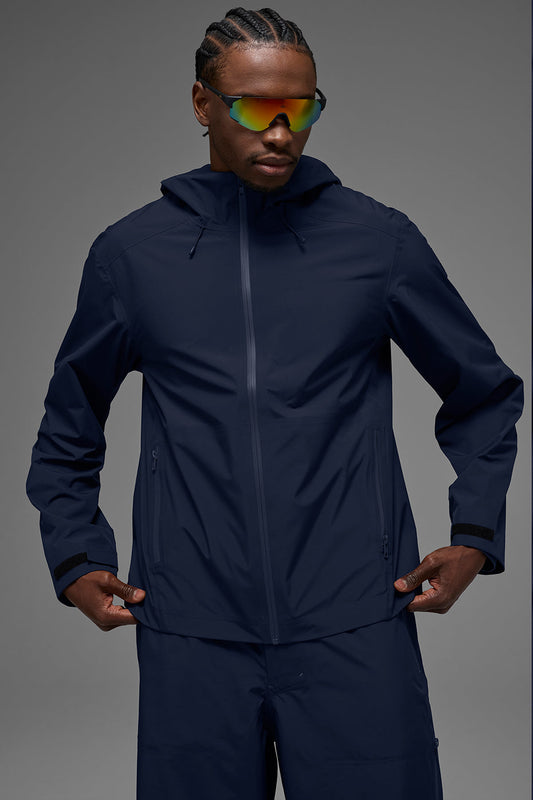 Alpha Shell Zip Jacket — Navy