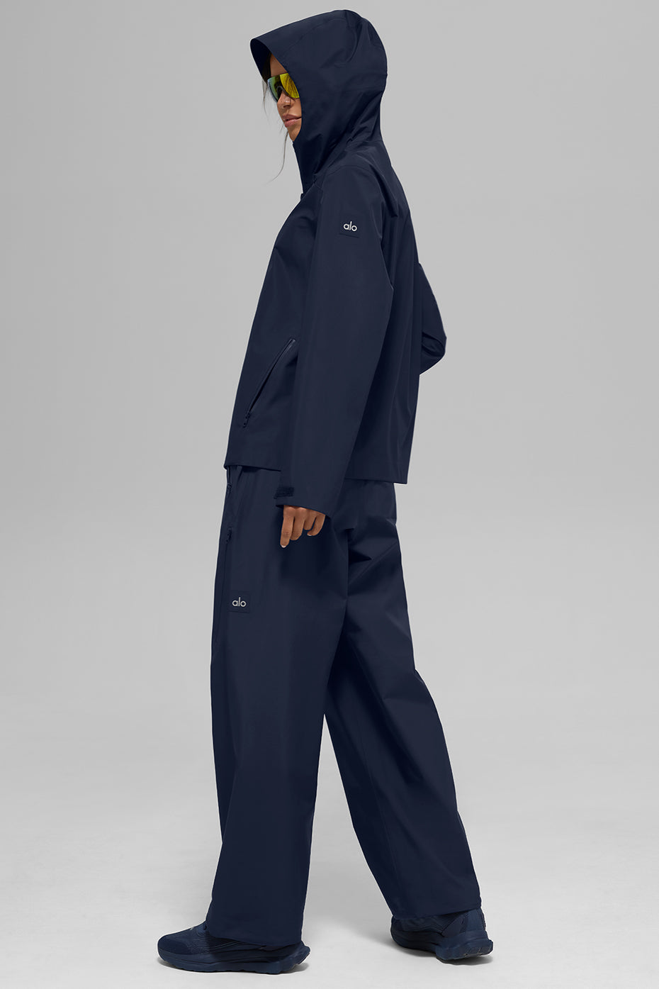 Alpha Shell Zip Jacket — Navy