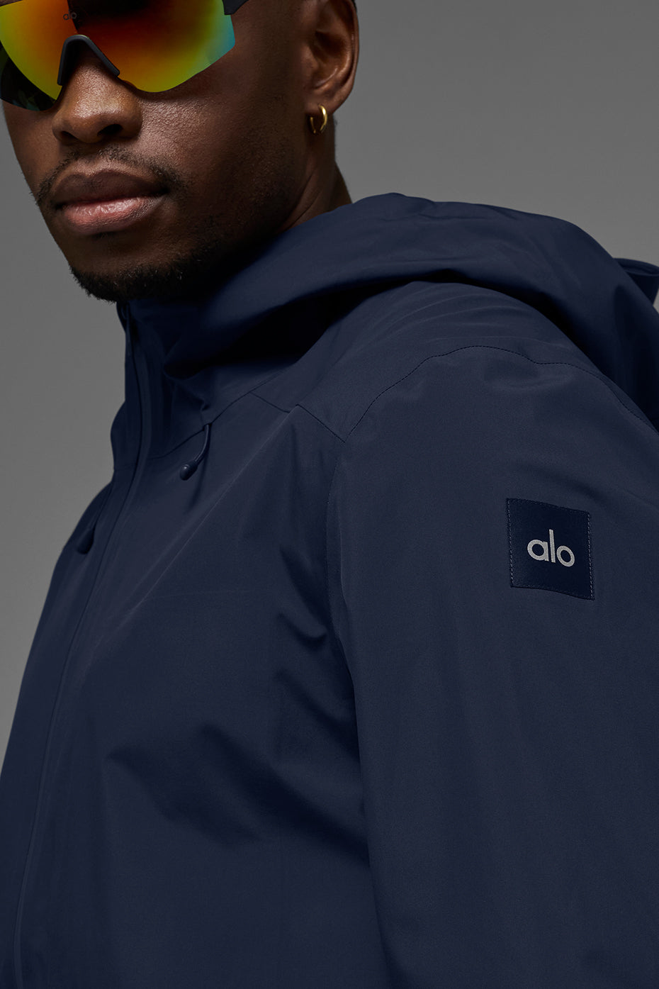 Alpha Shell Zip Jacket — Navy