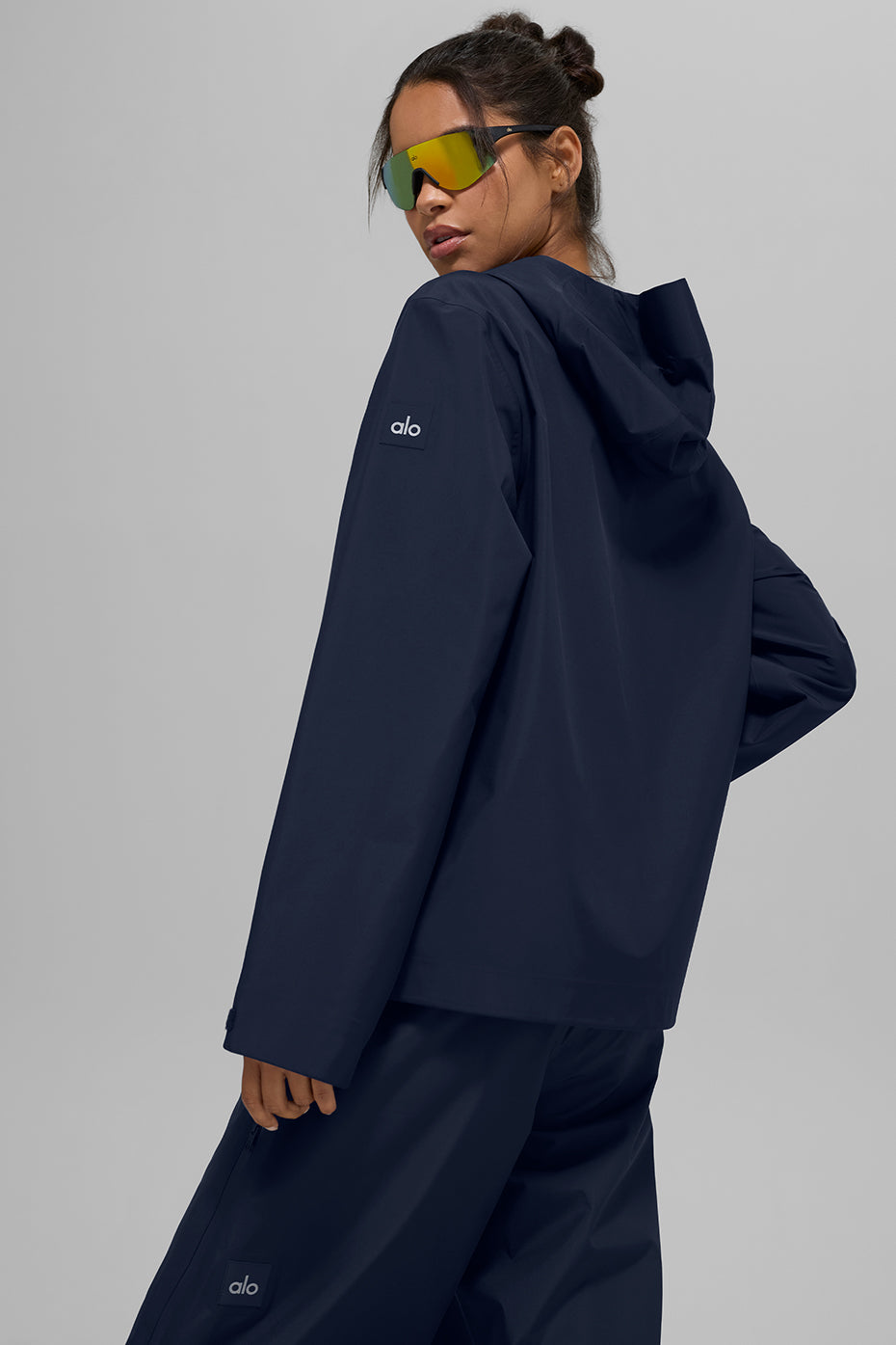 Alpha Shell Zip Jacket — Navy