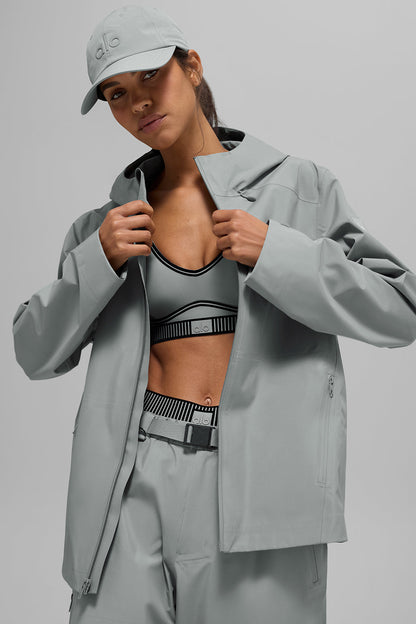 Alpha Shell Zip Jacket — Lunar Grey