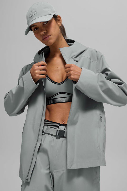 Alpha Shell Zip Jacket — Lunar Grey