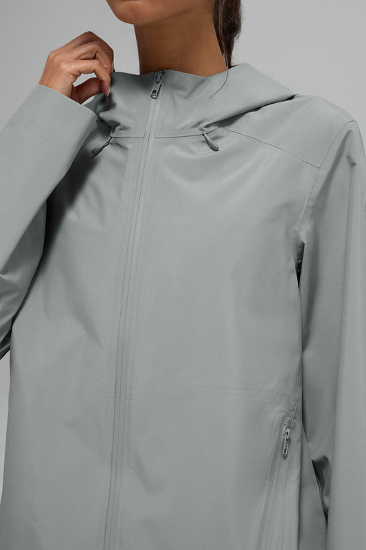 Alpha Shell Zip Jacket — Lunar Grey