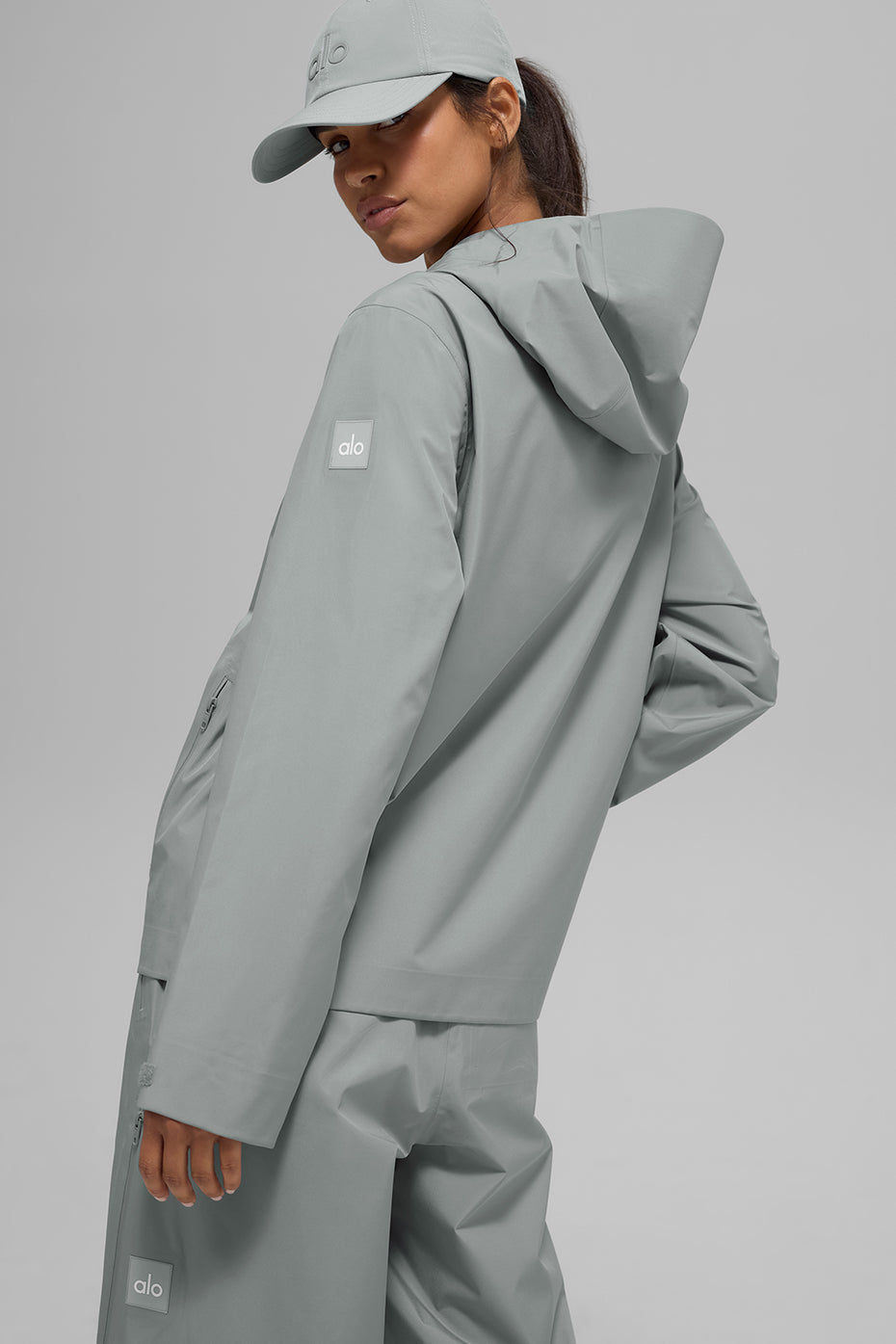 Alpha Shell Zip Jacket — Lunar Grey