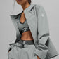 Alpha Shell Zip Jacket — Lunar Grey