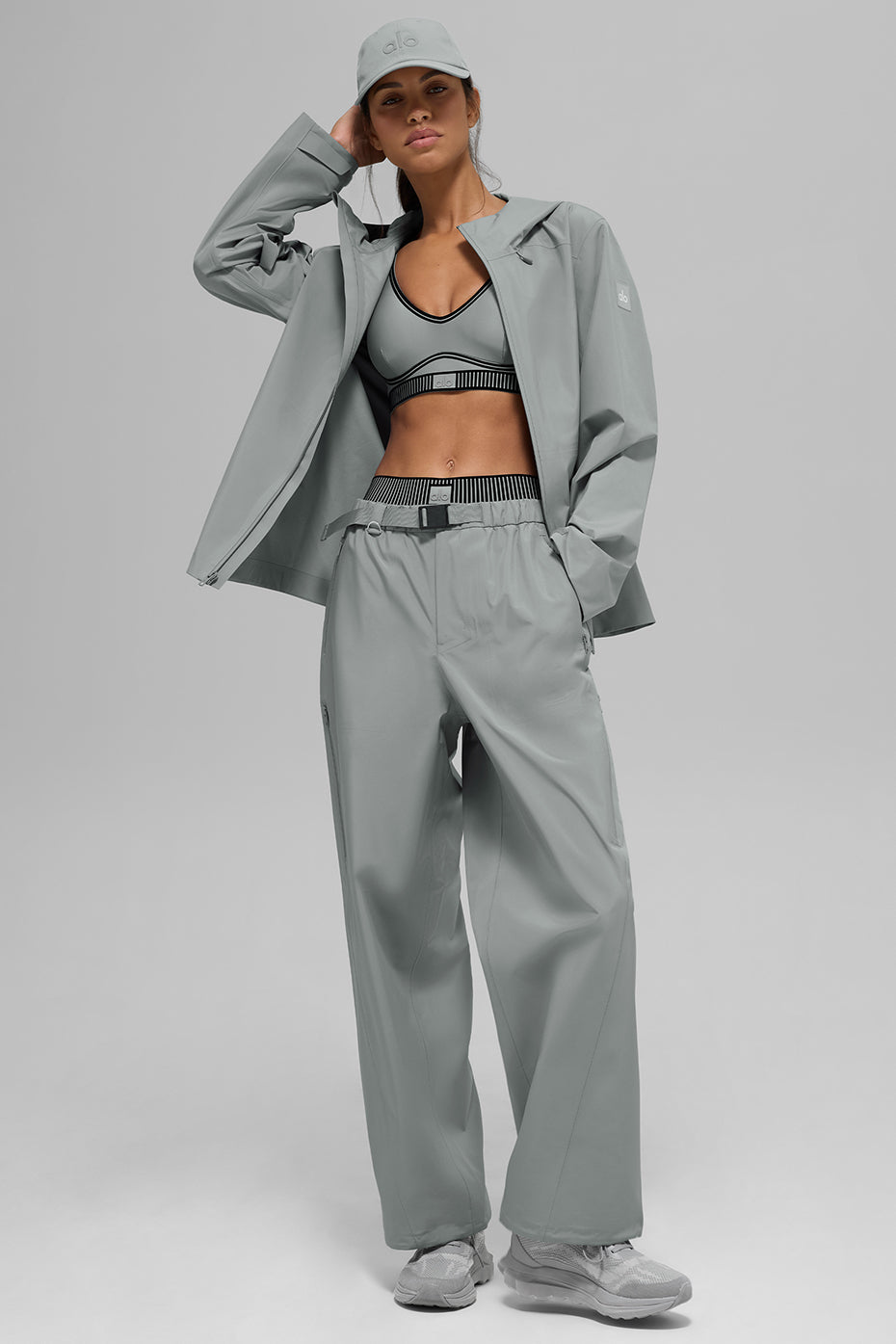 Alpha Shell Zip Jacket — Lunar Grey